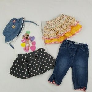 5 pcs Girls Summer Set size 6m